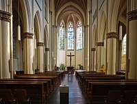 Beautiful church interior. Free public domain CC0 photo.