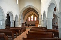 Beautiful church interior. Free public domain CC0 photo.