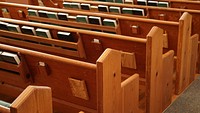 Closeup wooden chair. Free public domain CC0 image.