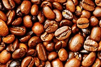 Roasted coffee beans background. Free public domain CC0 image