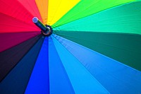 Colorful umbrella. Free public domain CC0 photo.