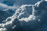 Cloudy stormy sky background. Free public domain CC0 image.