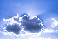 Sunbeam sky background. Free public domain CC0 photo.