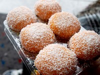 Coconut donut. Free public domain CC0 photo.