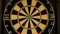 Closeup on empty dartboard. Free public domain CC0 photo.