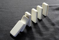 White domino game. Free public domain CC0 photo.