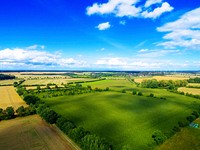 Summer landscape and fields. Free public domain CC0 photo.