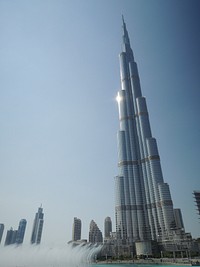 Burj Khalifa skyscraper architecture. Free public domain CC0 image.