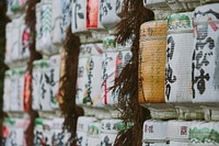 Free Japanese lanterns image, public domain travel CC0 photo.