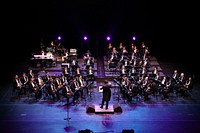 Orchestral concert. Free public domain CC0 photo.