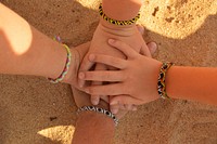 Family together, close up. Free public domain CC0 photo.