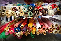Textile rolls. Free public domain CC0 photo.