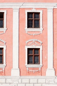 Pink elegant building. Free public domain CC0 photo.