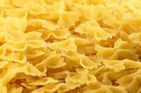 Pile of cooked bow pasta. Free public domain CC0 image.