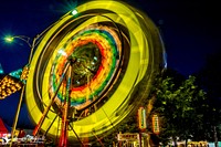 Ferris wheel at amusement park. Free public domain CC0 photo.