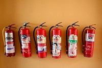 Fire extinguisher, emergency equipment. Free public domain CC0 photo.