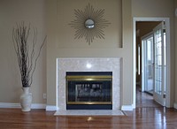 Marble fire place in house. Free public domain CC0 photo.