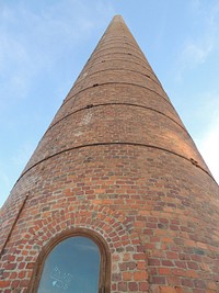 Old brick tower. Free public domain CC0 photo.
