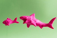 Pink shark toy close up. Free public domain CC0 photo/image.