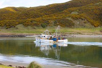 Sailing fishing boat. Free public domain CC0 photo.