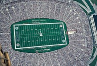 Sport stadium from above. Free public domain CC0 image.