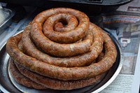 Delicious & yummy food, sausage. Free public domain CC0 photo