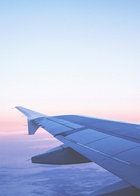 Airplane flying in the sky. Free public domain CC0 photo.