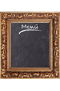 Menu board frame. Free public domain CC0 photo.