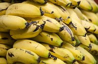 Pile of yellow bananas. Free public domain CC0 photo.