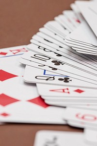 Playing cards, gambling addiction. Free public domain CC0 photo.