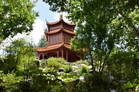 Beautiful garden in China background. Free public domain CC0 photo.