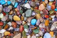 Bundle of colorful stones. Free public domain CC0 image.