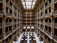 George peabody library interior. Free public domain CC0 photo.