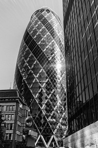 The Gherkin, London, England. Free public domain CC0 photo.