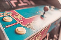 Free close-up of video game machine image, public domain CC0 photo.