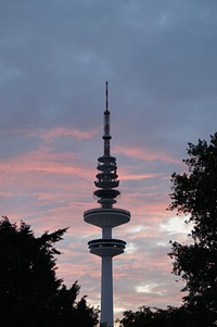 Hamburg TV tower, Germany. Free public domain CC0 photo.