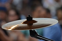 Drums hi-hats, percussion musical instrument. Free public domain CC0 photo.