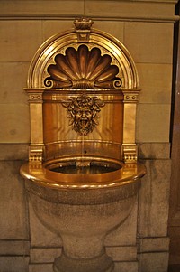 Drinking water fountain in Hamburg. Free public domain CC0 image.