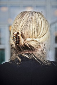 Blonde hair in claw. Free public domain CC0 photo.