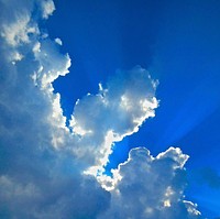 Sunbeam sky background. Free public domain CC0 photo.