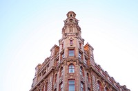 Red brick stone building. Free public domain CC0 photo.