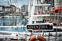 Yachts docking at marina in France. Free public domain CC0 photo.