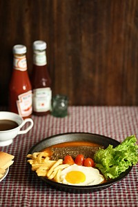 Free English breakfast image, public domain food CC0 photo.