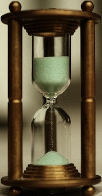 Time in hourglass. Free public domain CC0 photo.