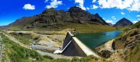 Hydroelectric power station in Huanza. Free public domain CC0 photo.