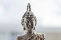 Peaceful Buddha statue background. Free public domain CC0 image.