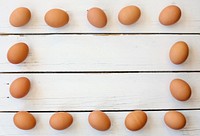 Free eggs border  image, public domain food CC0 photo.