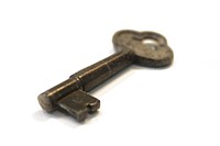 Vintage key. Free public domain CC0 image.