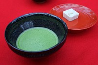 Green matcha & tofu. Free public domain CC0 photo