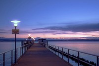 Beautiful sunset from deck. Free public domain CC0 image.